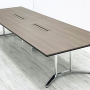 会議テーブル　オカムラ製ラティオ2　ダークブラウン　W3200　Ｄ1200