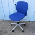 事務イス ブルー 肘なし ウチダ製エニーザ AF-10WS