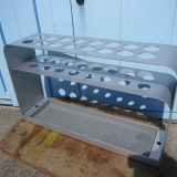 傘立て 16マス シルバー 750x200x450