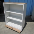 オープン書庫 天板付き ホワイト 900x400x1140