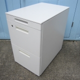 3段ワゴン ホワイト 鍵あり 395x600x645 コクヨ製