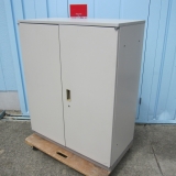 両開き書庫 天板付き 鍵あり ニューグレー イトーキ製 900x450x1120