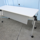 会議用テーブル スタックテーブル ホワイト 1500x450x720