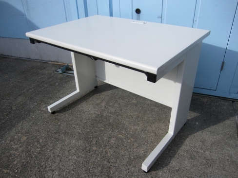 事務机　平デスク　ホワイト　1000ｘ700ｘ700　プラス製フラットライン