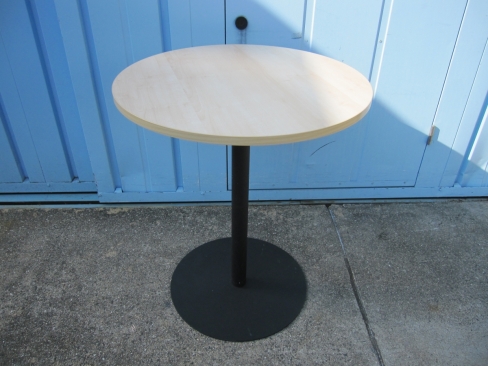 丸テーブル　木目チーク　φ600　H700　