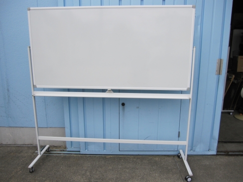 脚付両面ホワイトボード　ホーロー　1900ｘ1800　