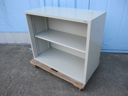 オープン書庫　ニューグレー　880ｘ400ｘ730　プラス製