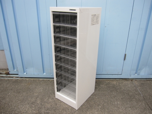 1列9段クリアケース　ホワイト　280ｘ340ｘ880