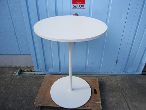 ハイテーブル　ホワイト　φ750　H1000　イトーキ製　TRAP-075C-W9