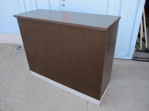 特価！　受付カウンター　1200ｘ450ｘ1000　ダークブラウン　ハイカウンター　