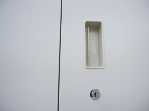 上下書庫セット　両開き/両開き　鍵あり　ホワイト　イトーキ製シンライン　900ｘ450ｘ2150