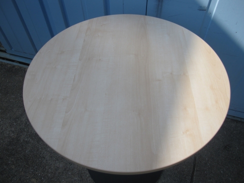 丸テーブル　木目チーク　φ600　H700　