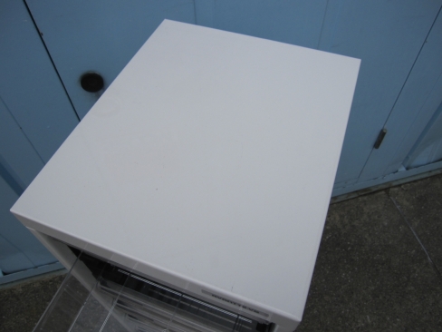 1列9段クリアケース　ホワイト　280ｘ340ｘ880