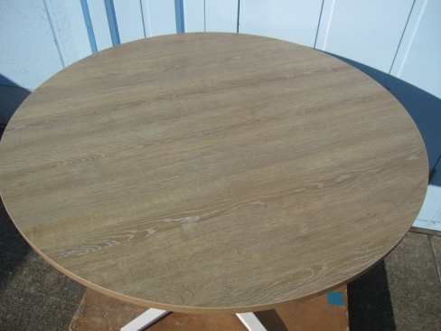 丸テーブル　木目チーク　φ900　H720