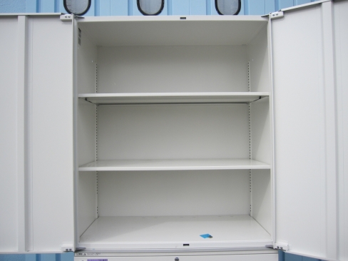 上下書庫セット　ホワイト　鍵あり　900ｘ450ｘ2140　イトーキ製シンライン