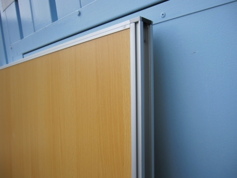 パーテーション　パネルのみ　木目チーク　900ｘ1800　カグクロ製