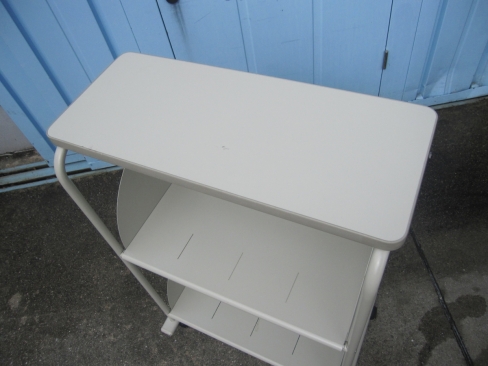 オープンワゴン　ニューグレー　天板付き　移動式本立て　600ｘ400ｘ900