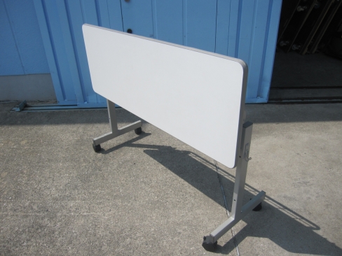 会議用テーブル　ホワイト　1200ｘ450ｘ700　スタックテーブル