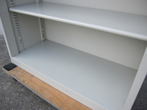 オープン書庫　ニューグレー　880ｘ400ｘ1120　プラス製