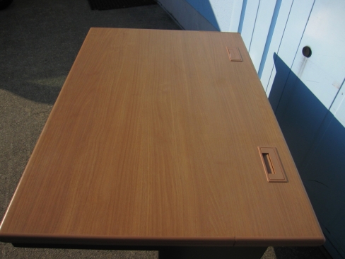 事務机　平デスク　1000ｘ700ｘ700　ブラック　プラス製