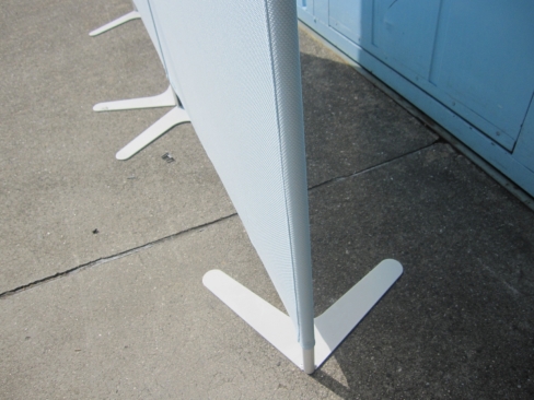 2連パーテーション　ライトブルー　1800ｘ1800　折り畳みパーテｰション