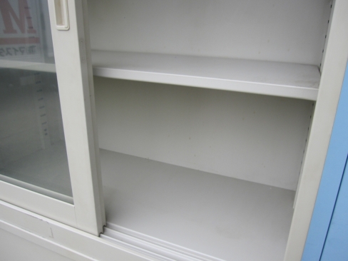 特価！　上下書庫セット　ニューグレー　下のみ鍵あり　880ｘ400ｘ1760