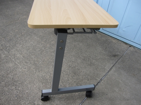 会議用テーブル　チーク　1800ｘ450ｘ705　スタックテーブル