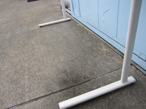 L字脚付きホワイトボード　W1200　へこみあり