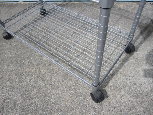 メタルラック　900ｘ450ｘ1560　キャスター付き