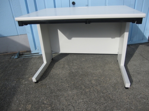 事務机　平デスク　ホワイト　1000ｘ700ｘ700　プラス製フラットライン