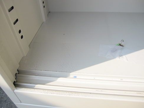 上下書庫セット　鍵あり　ニューグレー　880ｘ400ｘ1760