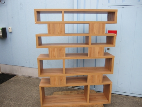 木製ラック　1200ｘ300ｘ1550　佐藤産業　ライクシェルフ