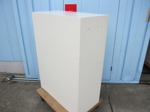 3列浅型9段深型6段クリアケース　ホワイト　800ｘ400ｘ1100