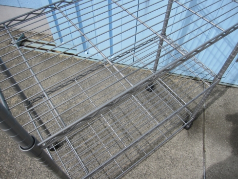 メタルラック　900ｘ450ｘ1560　キャスター付き