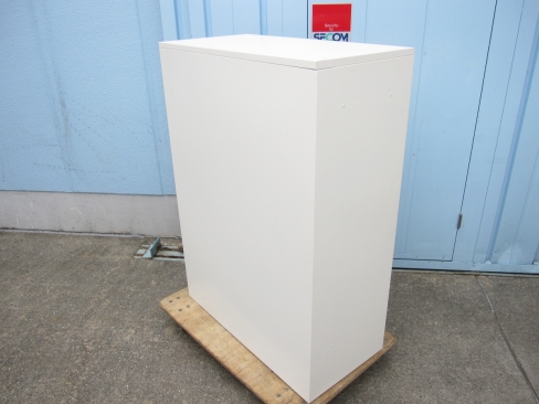 3列浅型9段深型6段クリアケース　天板付き　ホワイト　800ｘ400ｘ1120