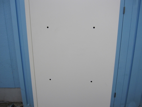 両開き書庫　ホワイト　鍵あり　オカムラ製ヴィラージュ　800ｘ400ｘ1850