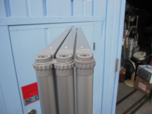 ３連パーテーション　半透明　1800ｘ1800