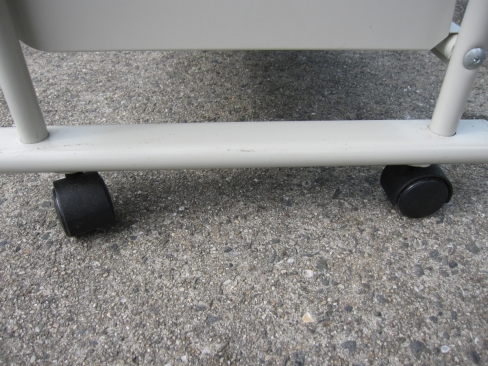 オープンワゴン　ニューグレー　天板付き　移動式本立て　600ｘ400ｘ900