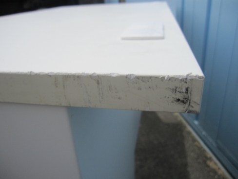 事務机　ホワイト　鍵あり　1200ｘ700ｘ700