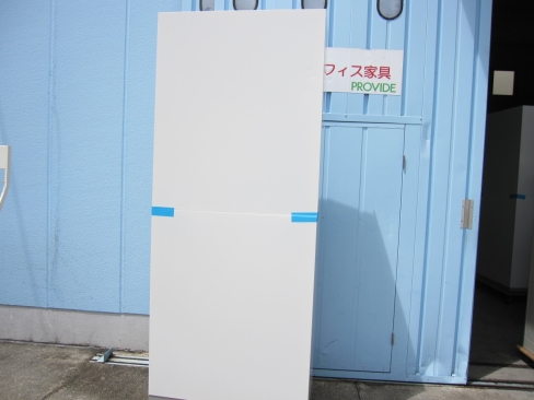 上下書庫セット　ホワイト　鍵あり　イナバ製　900ｘ450ｘ2160