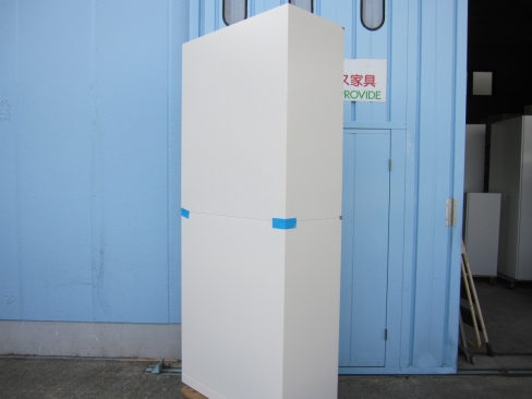 上下書庫セット　両開き/両開き　鍵あり　ホワイト　イトーキ製シンライン　900ｘ450ｘ2150