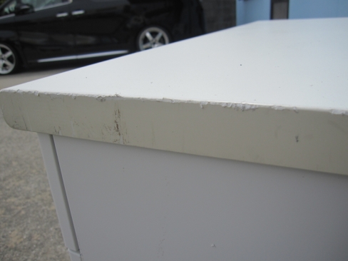 事務机　ホワイト　鍵あり　1200ｘ700ｘ700