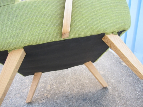 1人用ソファ　グリーン　610ｘ600ｘ700ｘＳＨ３９０