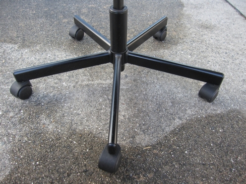 特価！　事務イス　イケア製　ブラック　肘あり　ハイバック