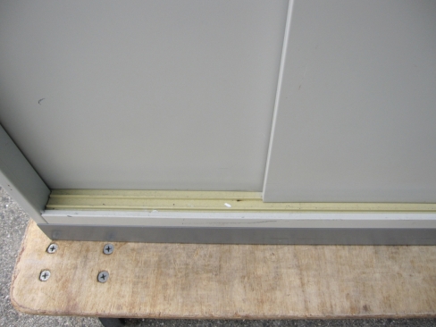 上下書庫セット　鍵あり　ニューグレー　900ｘ450ｘ2150　ナイキ製