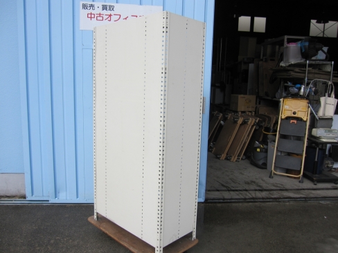 ボルトレスラック　天地６段　横板・背板あり　ニューグレー　900ｘ450ｘ1800　オカムラ製