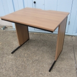 事務机 平デスク 木目 800x600x700 ワークデスク