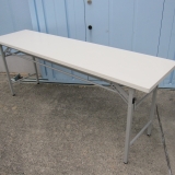 折り畳みテーブル ホワイト 1800x450x700