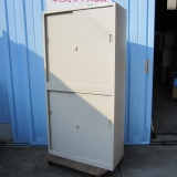 上下書庫セット 鍵あり ニューグレー 880x400x1760