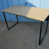 ワークデスク 木目チーク 1200x600x700